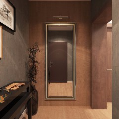 Дизайн интерьера коридора в трёхкомнатной квартире на Вязовой – 01