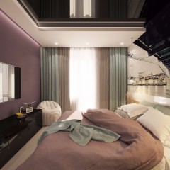 Дизайн интерьера спальни в двухкомнатной квартире в ЖК «Море-2» – 05