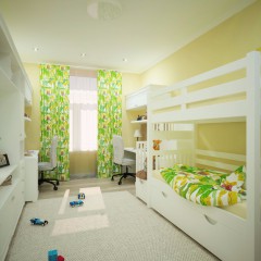 Маленькая детская комната, дизайн, фото интерьера – 05