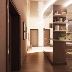 Дизайн-проект кухни с коридором – 05