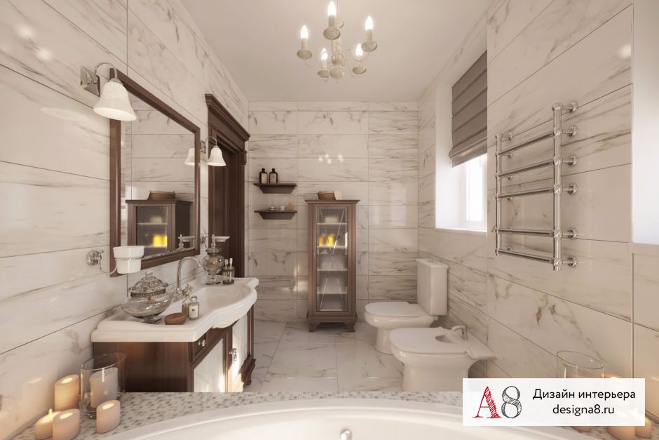 Дизайн интерьера ванной – 03