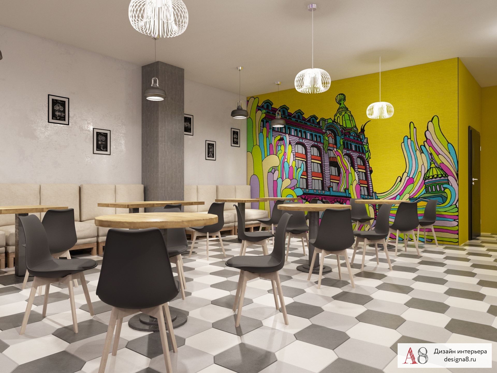 Интерьер зала ресторана с фотографиями и вариантами дизайна на проекте АрхРевю