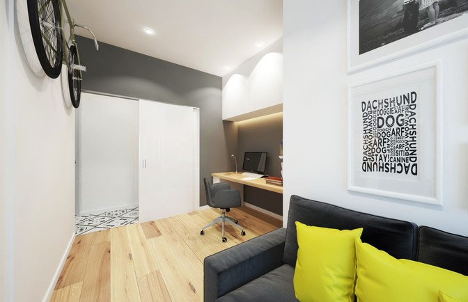 Дизайн однокомнатной квартиры 70 кв. м — дизайнер однокомнатной квартиры от студии «А8»