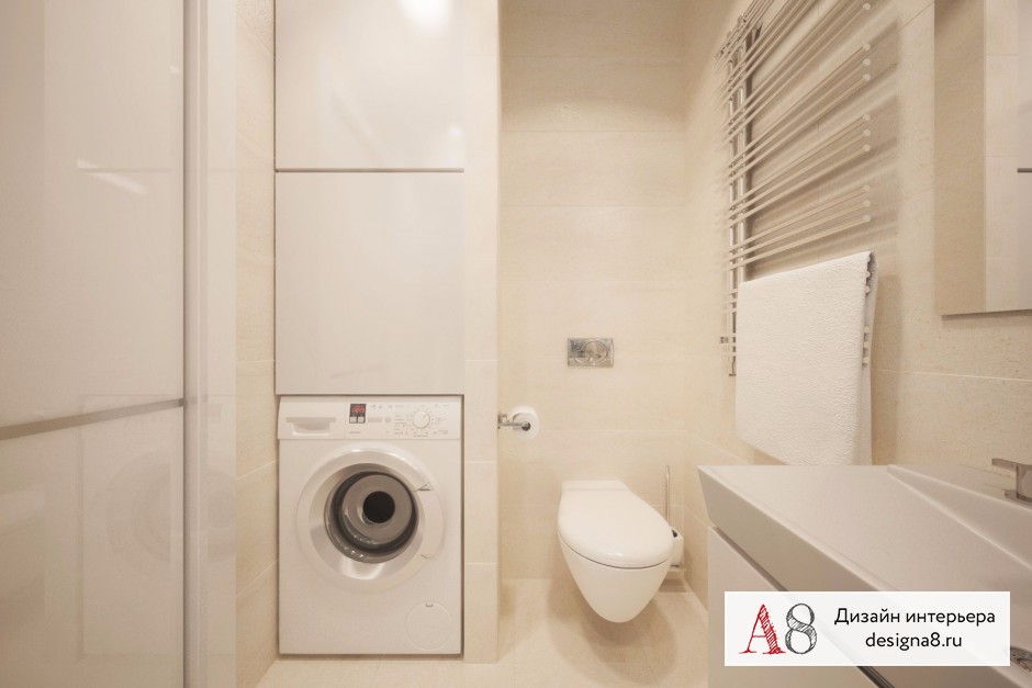 Дизайн интерьера ванной в двухкомнатной квартире на улице Шаумяна (вариант 3) – 04