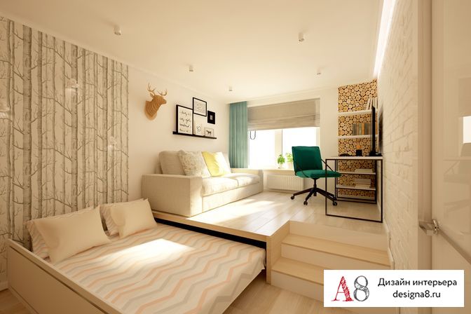 Дизайн 3-комнатной квартиры 65 м²